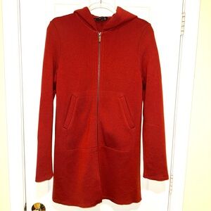 agnes b. Hooded Coat with Zip Merino Wool size 6/8